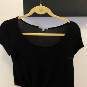 Black crop top
